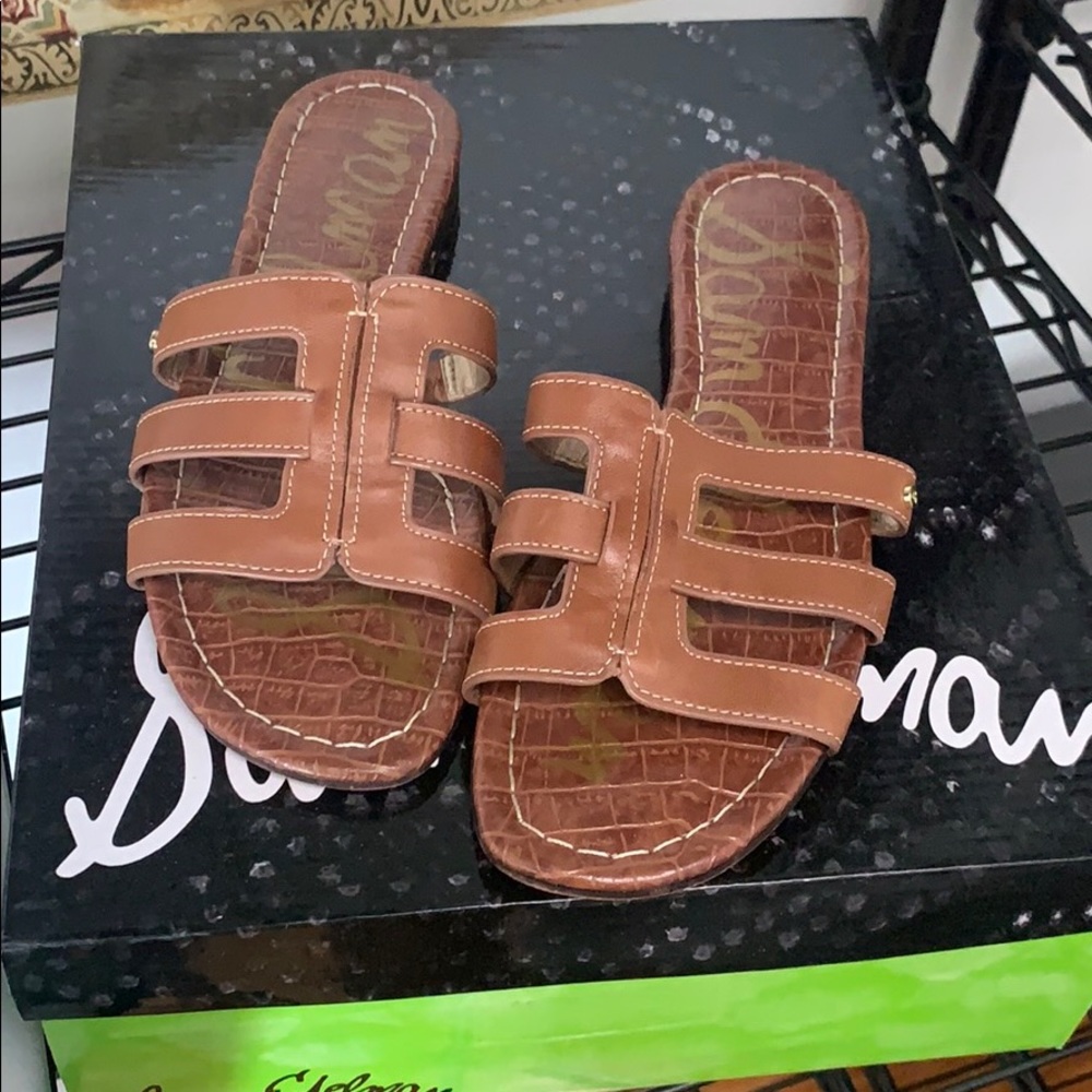 Sam Edelman Berit Sandal in Saddle Leather